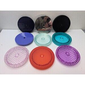 Starbucks Cold Cup Replacement Lids Lot Of 9 16oz 24oz OEM Authentic Original